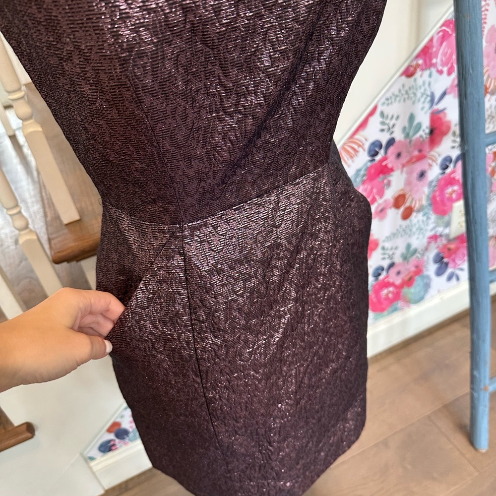 WHIT Metallic Geometric Dress - Picture 2 of 6